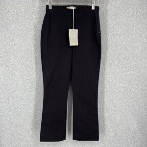 Everlane Womens Kick Crop Work Pant Size 00 Black Classic Stretch Staple NEW